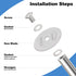 Inside Pipe Cutter for Pvc Pipe, Professional Pvc Pipe Cutter with 6pcs Rotary Drill Saw Blades and 1/4" Hex Shank, Plumber Tools for Big Small Di...