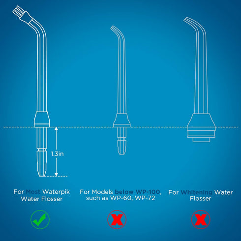 Replacement Tips for Waterpik Water Flosser (6 Plaque Seeker Tips)...