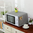 AKOAK 1 Pack 30cm x 90cm/11.81" x 35.43" Household Kitchen Microwave Dust Cover Cotton Linen Oven Cover with Storage Bag Home Decoration Accessori...