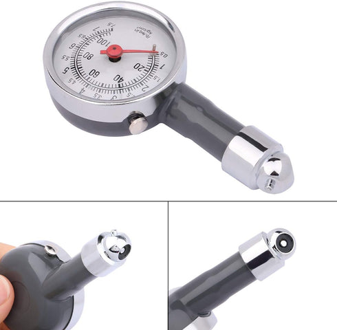 Onwon 100 PSI Tire Pressure Gauge with Integrated Hold Valve, Heavy Duty Tire Inflator Gauge Accurate for Any Car, Truck, RV, Motorcyle, Bicycle...