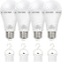OFFLIY Emergency Light Bulbs, 1800mAh High-Capacity Battery for Longer Emergency Time, 9W,750LM,5000K Rechargeable Light Bulbs for Power Outage, A...