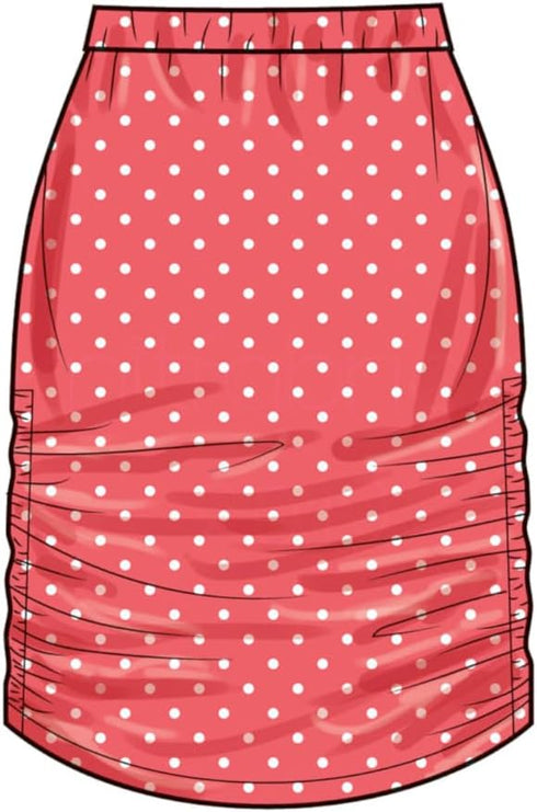 Simplicity Easy Misses' Knit Top and Skirt Sewing Pattern Packet, Code S9757, Sizes S-M-L-XL-XXL, Multicolor...