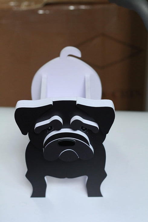 Pug Planter Pug Dog planters for Indoor Outdoor Plants Pug Flower Pot Dog Succulent Planter Vase-Black...