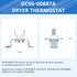 AMI PARTS DC96-00887C DC96 00887A Thermostat&DC47-00018A&DC32-00007A&DC47-00016A Thermostat Dryer Kit Dryer Thermistor Thermal Fuse Compatible with Samsung lG Kenmore Dryers