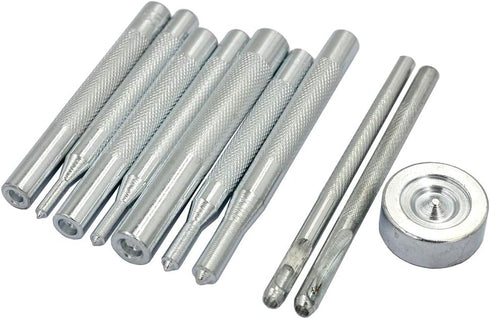 DGOL 10 pcs Metal Snap Button Fastener Setter Metal Snaps Press Studs Install Punch Base Tool Kit...