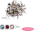 120Pcs Mini Brad Pearl Head Split Pins Round Paper Craft Fasteners Iron Brads for Paper Craft DIY Stamping Scrapbooking...
