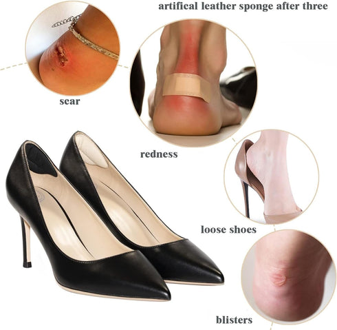 Heel Grips Liner,Heel Protectors for Shoes,Heel Cushions for Heel Pain Relief,Heel Pads for Shoes That are Too Big,Heel Lnserts for Womens, Mens (...