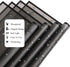 Gloreyan 20 Sheets Black Flower Wrapping Paper, Florist Bouquet DIY Craft Fresh Flower Wrapping Paper with Black Border Waterproof Floral Wrapping...