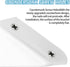 12 Pcs Corner Bracket Metal Corner Brace Corner Support Trapeziform Angle Code, Cabinet Countertop Brackets for Wood Chair, Box, Desk (White)...