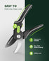 Pruning Shears for Gardening - 8.5" SK5 Garden Shears Cuts 10000+ Times Staying Sharp - Garden Scissors with One-handed Unlocking & Adjustable Han...
