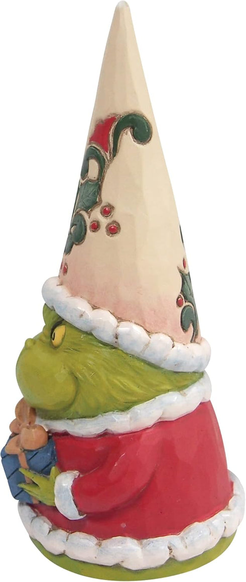 Enesco Jim Shore Dr. Seuss The Grinch Gnome Holding a Gift Figurine, 5.5 Inch, Multicolor,Green...