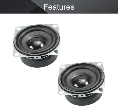 Fielect DIY Magnetic Speaker 3W 4 Ohm Full Range Audio Speaker Stereo Woofer Loudspeaker Replacement for Arduino, 52mm Diameter 1Pc...