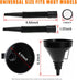 Wide Mouth Oil Funnel with Flexible Extension, Nozzle Hose with Handle Mesh Screen Filter, Removable Mesh Screen Filter for Water, Gasoline, Coola...