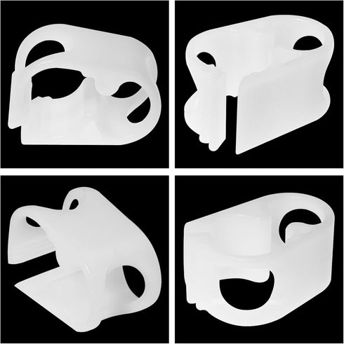 5 Pcs Plastic Tubing Clamps, Small Hose Shut Off Clamps for 1/8" - 1/4" Tube O.D., Water Flow Control Hose Clip Laboratory Pinch Valve...