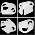 5 Pcs Plastic Tubing Clamps, Small Hose Shut Off Clamps for 1/8" - 1/4" Tube O.D., Water Flow Control Hose Clip Laboratory Pinch Valve...