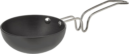 Eris Hard Anodized Mini Fry Pan/Tadka Pan, Black, 4.75"...