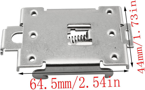 35mm Rail Mounting Bracket Metal 35mm DIN Rail Mount Adapter for Single Phase Solid State Relay Relay Rail Mounting...