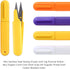 PRETYZOOM 4Pcs Office Cutting Tools Stainless Steel Sewing Scissors with Cap Small Embroidery Clippers Cross Snips Thread Cloth Cutters DIY Suppli...