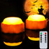 Homemory Halloween Bright LED Pumpkin Lights with Remote Control and Timers, Jack O’ Lantern Lights Battery Operated for Halloween, Fall Decoratio...