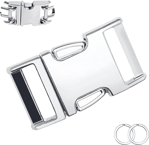 Fastener Stainless Steel Buckle 3.0mm for Small Medium Large Dogs Collar Steel Chrome Plated No Pull Dog Training Collar...