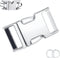Fastener Stainless Steel Buckle 3.0mm for Small Medium Large Dogs Collar Steel Chrome Plated No Pull Dog Training Collar...