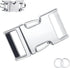 Fastener Stainless Steel Buckle 3.0mm for Small Medium Large Dogs Collar Steel Chrome Plated No Pull Dog Training Collar...