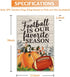 Football is Our Favorite Season Pumpkin Garden Flag, 12 x 18 Inch Double Sided Holiday Yard Outdoor Harvest Party Lawn Decoration Flag, Fall Garde...