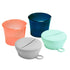 Boon Snug Toddler Snack Containers with Lids - Includes 2 Lids and 2 Baby and Toddler Spill Proof Cups for Snacks - Toddler Snack Cups for Home an...