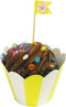 AllyDrew Standard Size Striped Cupcake Wrappers (Set of 20), Yellow...