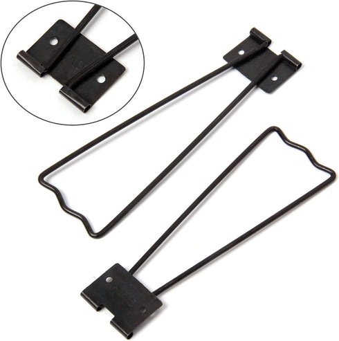 HAPY SHOP 10 Pieces Black Easel Back Iron Photo Frame Easel Back Stand Picture Frame Easel Back with 30 Pieces Screws and 2 Pieces Screwdriver for...
