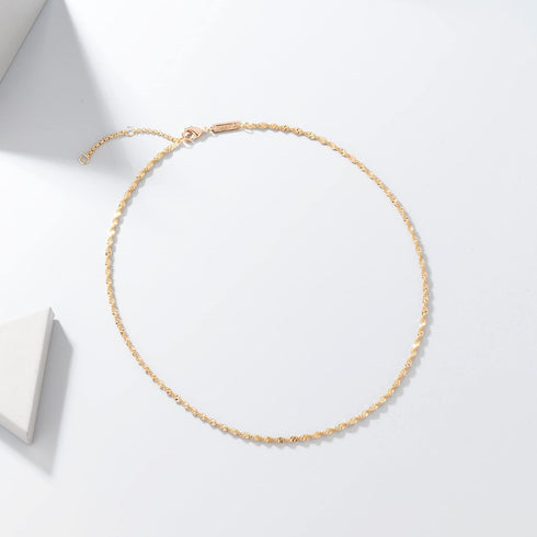 Fettero Chain Choker Necklace for Women Delicate Fashion Satellite Choker Layered Necklace Gold Plated Dainty Necklace Simple Choker Jewelry...