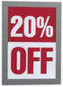Durable Duraframe Self Adhesive Magnetic Sign Holder in Half Letter-Size 5.5" x 8.5" Inches - Silver Frame - Pack of 2...