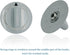 WE1M964 Dryer Timer Control Knob with Metal Ring Replacement Part by AMI PARTS - Exact Fit for GE Dryer 1811122 AP4980845 PS3487132 AH3487132 EAP3487132