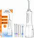 Water Dental Flosser Cordless for Teeth - AFROG 5 Modes Dental Oral Irrigator, Portable and Rechargeable IPX7 Waterproof Powerful Battery Life Wat...
