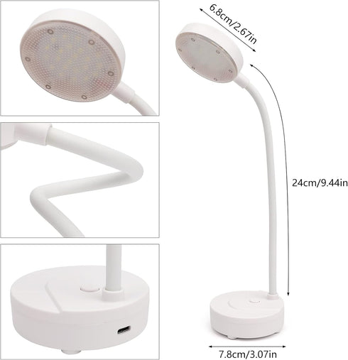 2 Pack LED Desk Lamp, Table Lamp, Desk Lamps for Home Office, 3 Brightness Levels with USB Charging Port, Desk Light Touch Control with Adjustable...