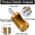 4pcs Wood Plug Hole Titanium Coated Cutter Drill Bits Set 1/4" 3/8" 1/2" 5/8" Cutting Dowel Power Woodworking Cork Hole Saw Tool Round Wood Plug T...