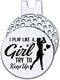 I Play Like A Girl Try to Keep Up Golf Ball Marker with Magnetic Hat Clip, Funny Golf Accessories and Golf Gifts for Women Her Wife Daughter, Birt...