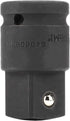 Genius Tools 3/4" Drive Impact Adapter with Steel Ball, 3/4"F × 1"M, Cr-Mo Steel - 640608B...