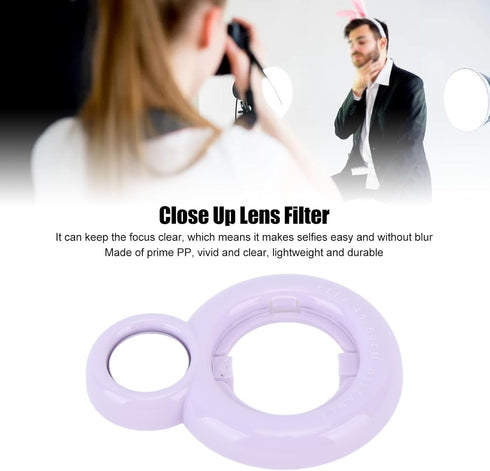 Close Up Lens for Instax Mini 12, Colorful Mini Camera Selfie Lens with Selfie Portrait Mirror, Close Up Photography Lens ()...