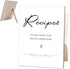 Minimalist Style Leave Your Recipe Card Display Sign for Wedding, Baby Shower & Bridal Shower, 8X11 Wooden Sign with Stand, Bridal Shower Decorati...