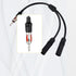 1 PC Car Antenna Cable, Radio 1 Male to 2 Female Y Adapter, FM AM Stereo Antenna Extension Cable Converter, Universal for Most Car Audio Head Unit...