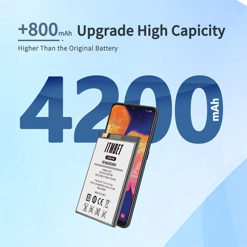 Battery for Samsung Galaxy A10e, 4200mAh Upgraded 2024 New 0 Cycle Battery Replacement for A102U SM-A102U/A20e SM-A202F/DS/A20e Dual SIM SM-A202F,...