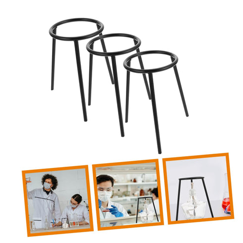 Ciieeo 3Pcs Experiment Tripod Stand Education Tripod Stand lab Tripod Stand for School Tripod Holder for School Experiment Tripod Holder Alcohol B...