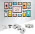 10 Sets Flush Mount Bracket with Screws, Heavy Duty Picture Hangers, Stainless Steel Z Clip Bracket Picture Wall Mount Hardware for Wall Hanging L...