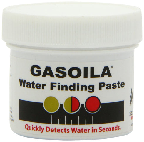 Gasoila Water Finding Paste - Fuel Water Detection Gasoline, Diesel, Kerosene, Petroleum | 2.5 oz Jar | Quick Color Change | Reliable & Easy to Us...