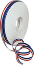 Morex Ribbon 93602/25-914 Striped Grosgrain Ribbon 3/8"X 25 YD Patriotic Ribbon for Gift Wrapping, Red/White/Blue, 4th of July Decorations, Americ...