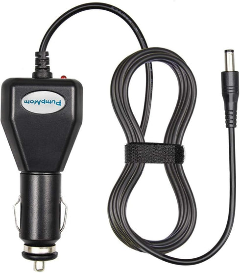 PumpMom 12 Volt Car Adapter for Motif Luna Breast Pumps, Replacement Vehicle Lighter Power Adapter Charger for Motif Luna(8 Ft Long Cord)...