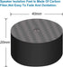 Monosaudio Carbon Fiber Speaker Spike Floor Protectors Speaker Isolation Feet 40x20mm Speaker Spike Floor Protectors Pad Stand for Audio,Speakers,...