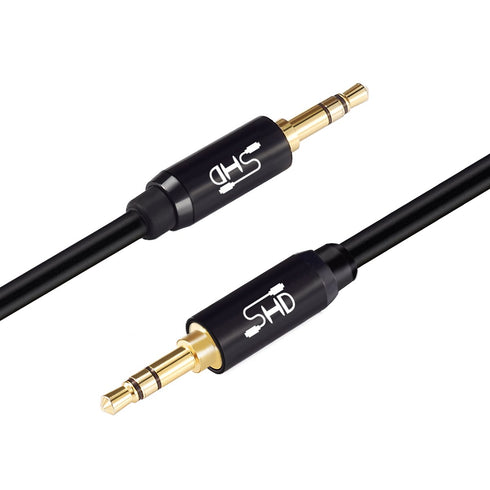 SHD Aux Cable, 3.5mm Audio Cable Aux for Car Auxiliary Audio Stereo Cable 3.5mm Cord Premium Sound Dual Shielded with Gold Plated Connectors-6Feet...