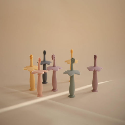 mushie Star Toddler Training Toothbrush (Cambridge Blue)...